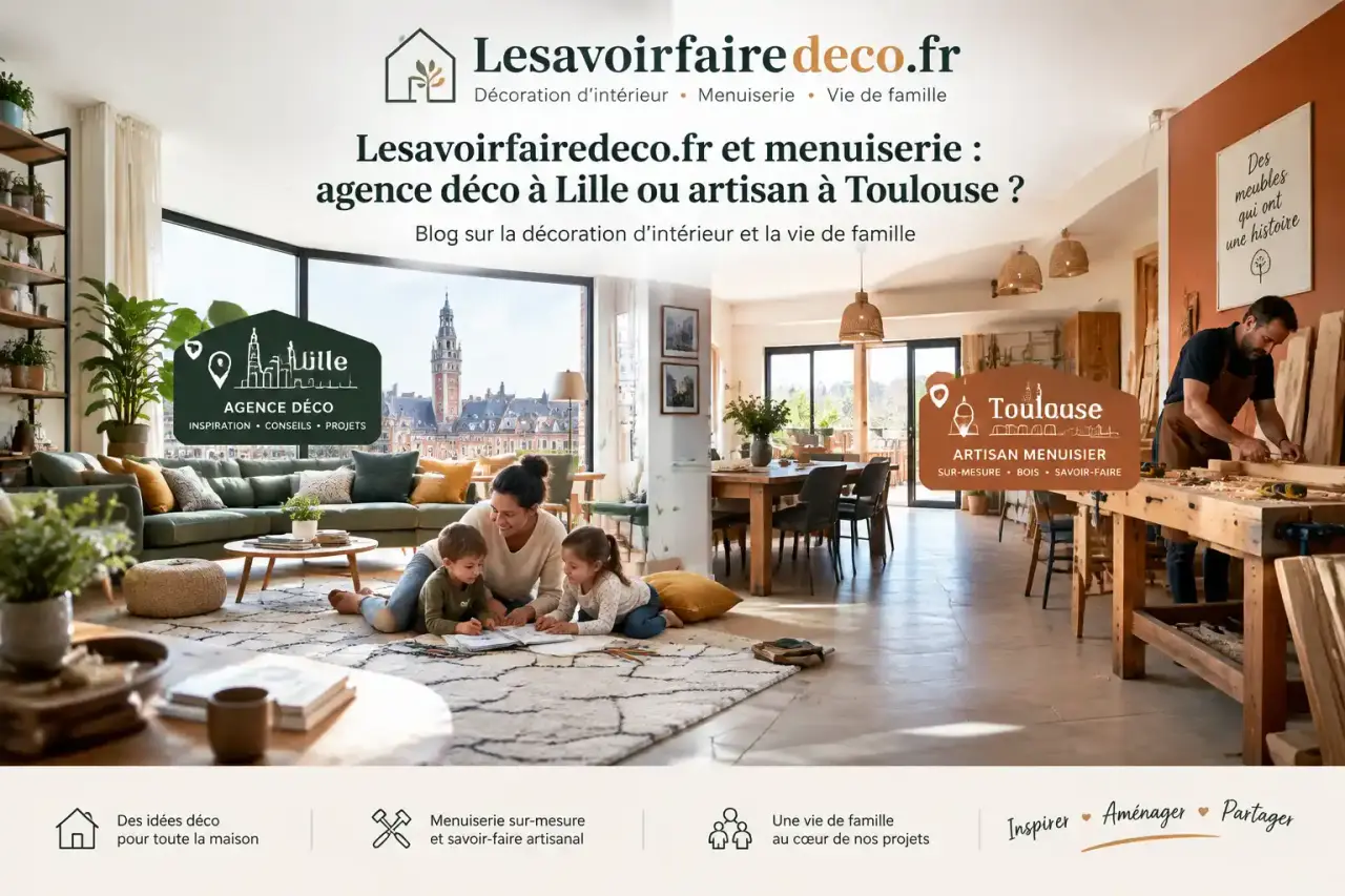 Lesavoirfairedeco.fr et menuiserie : agence déco à Lille ou artisan à Toulouse ?