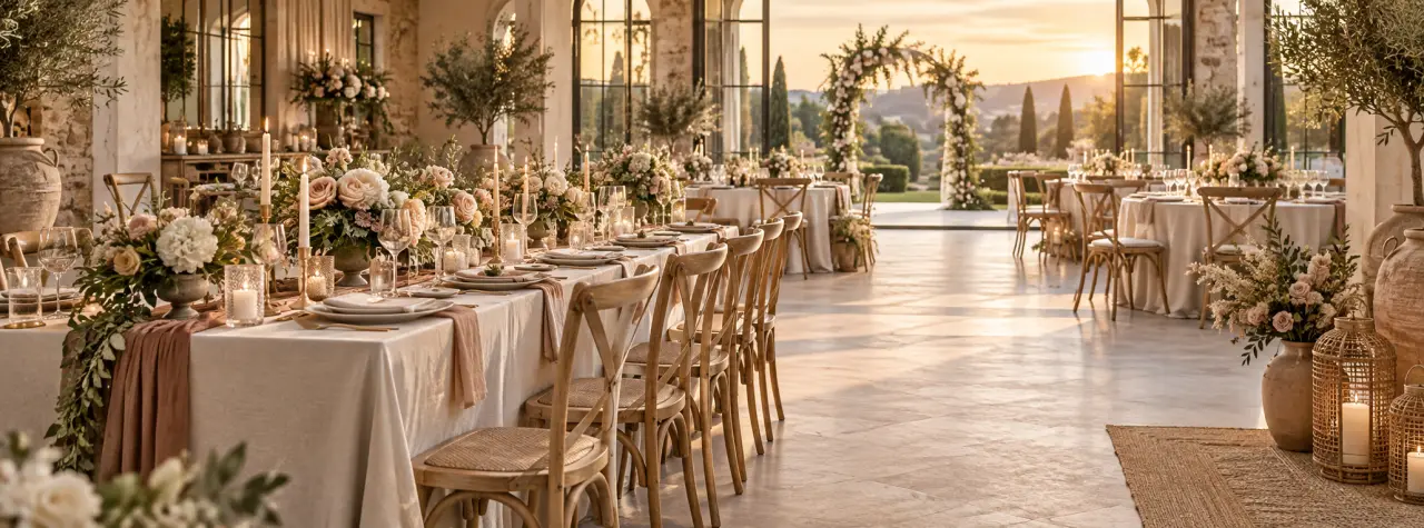 Passion Déco pour un mariage : louer, acheter ou déléguer une décoration harmonieuse ?